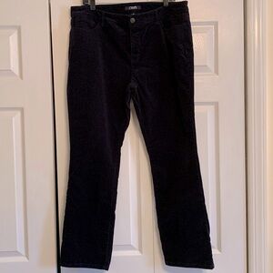 Chaps, madden corduroy straight pants, size 16 petite, EUC